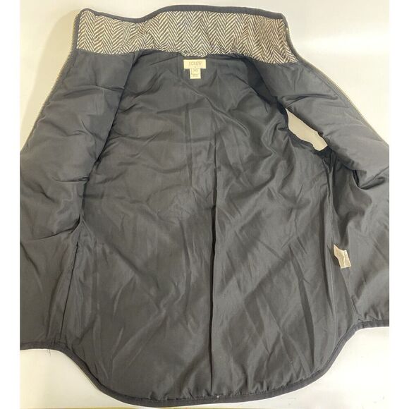 J.CREW Excursion Down Puffer Vest Herringbone Quilted Zip Women’s Size XXS EUC - Picture 10 of 11